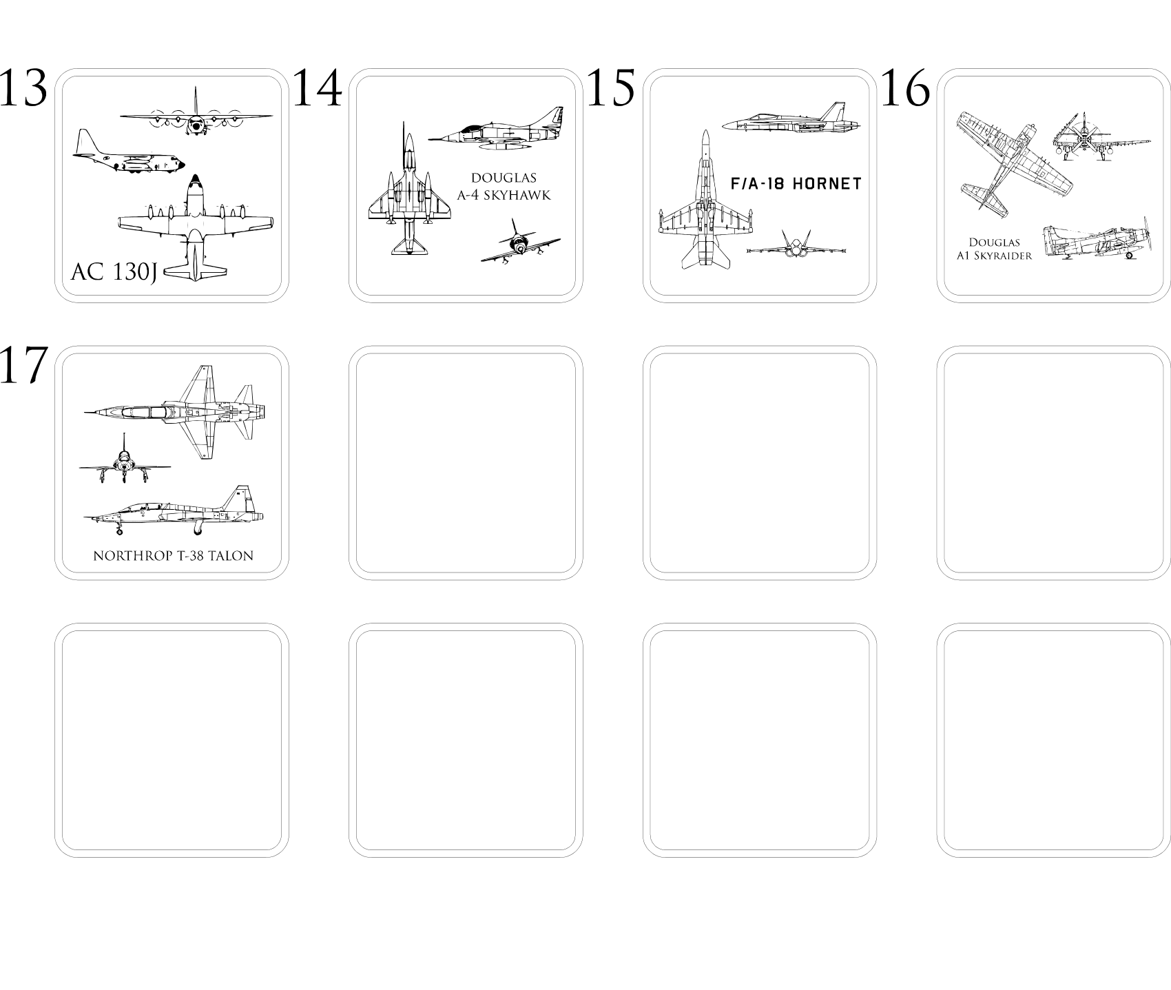 Leather Aviation Coasters