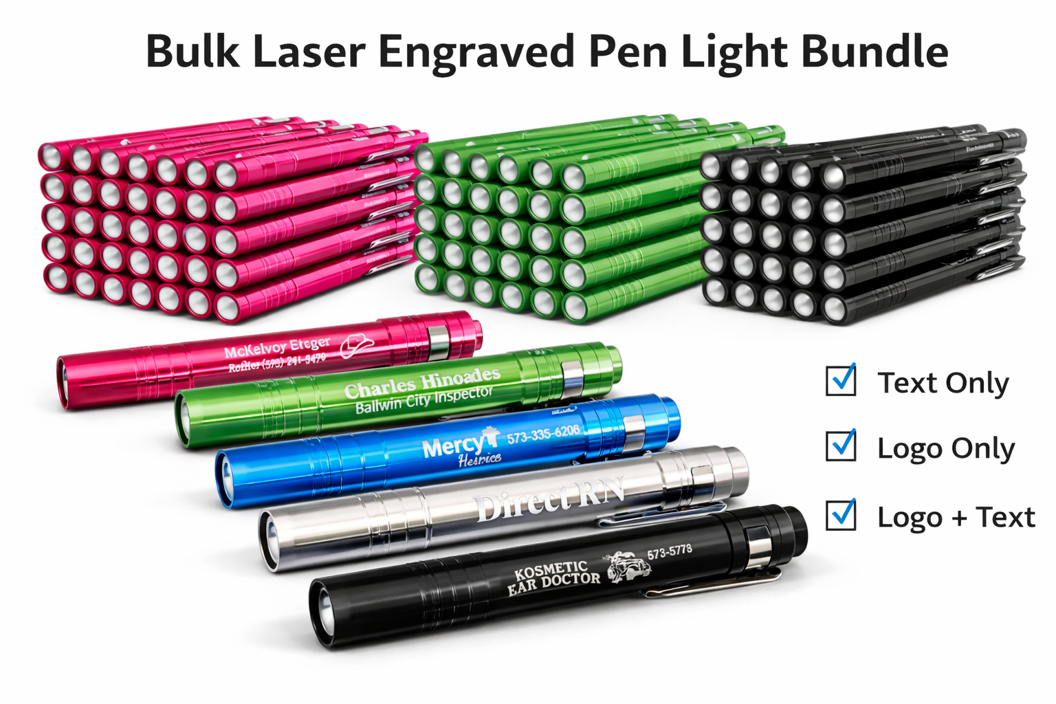 Laser Engraved Pen Light