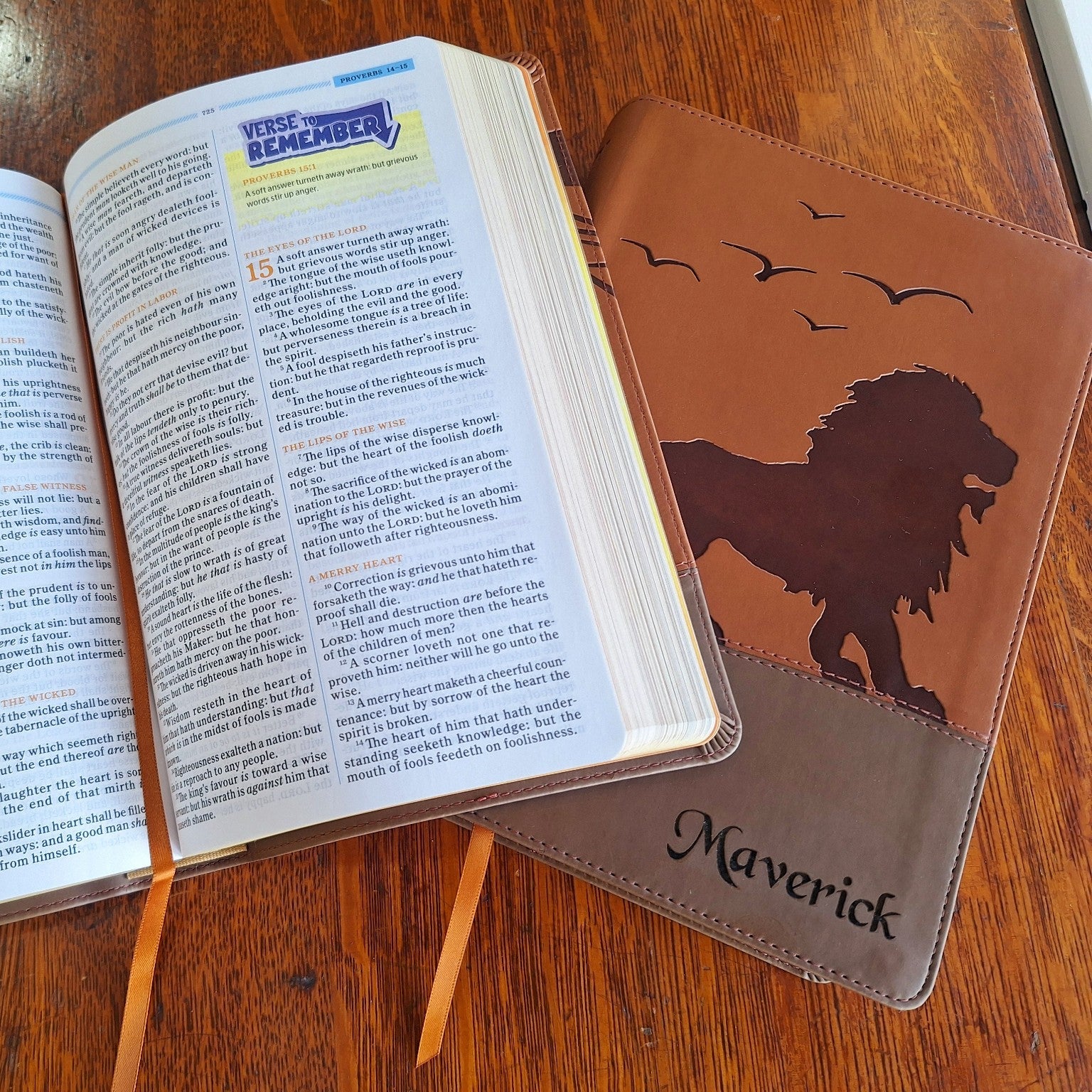 Personalized children’s KJV Bible with engraved name