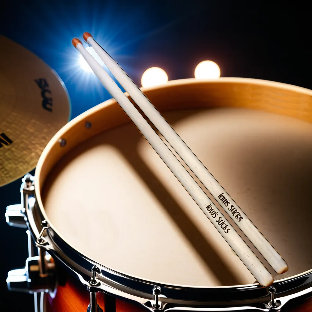 Custom Engraved 5A Colored Hickory Drumsticks