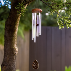 Custom Engraved Wind Chimes - Memorial Keepsake
