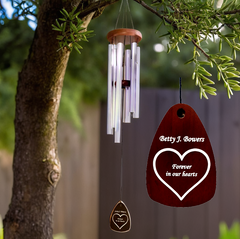 Custom Engraved Wind Chimes - Memorial Keepsake