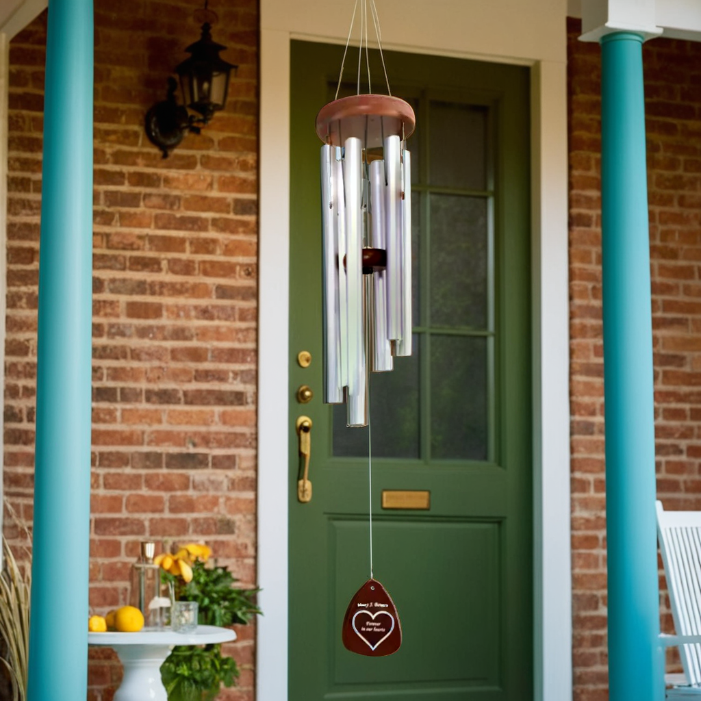 Custom Engraved Wind Chimes - Memorial Keepsake