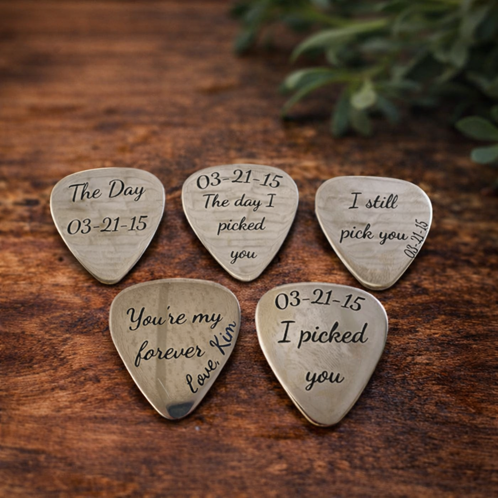Custom Engraved Metal Guitar Pick