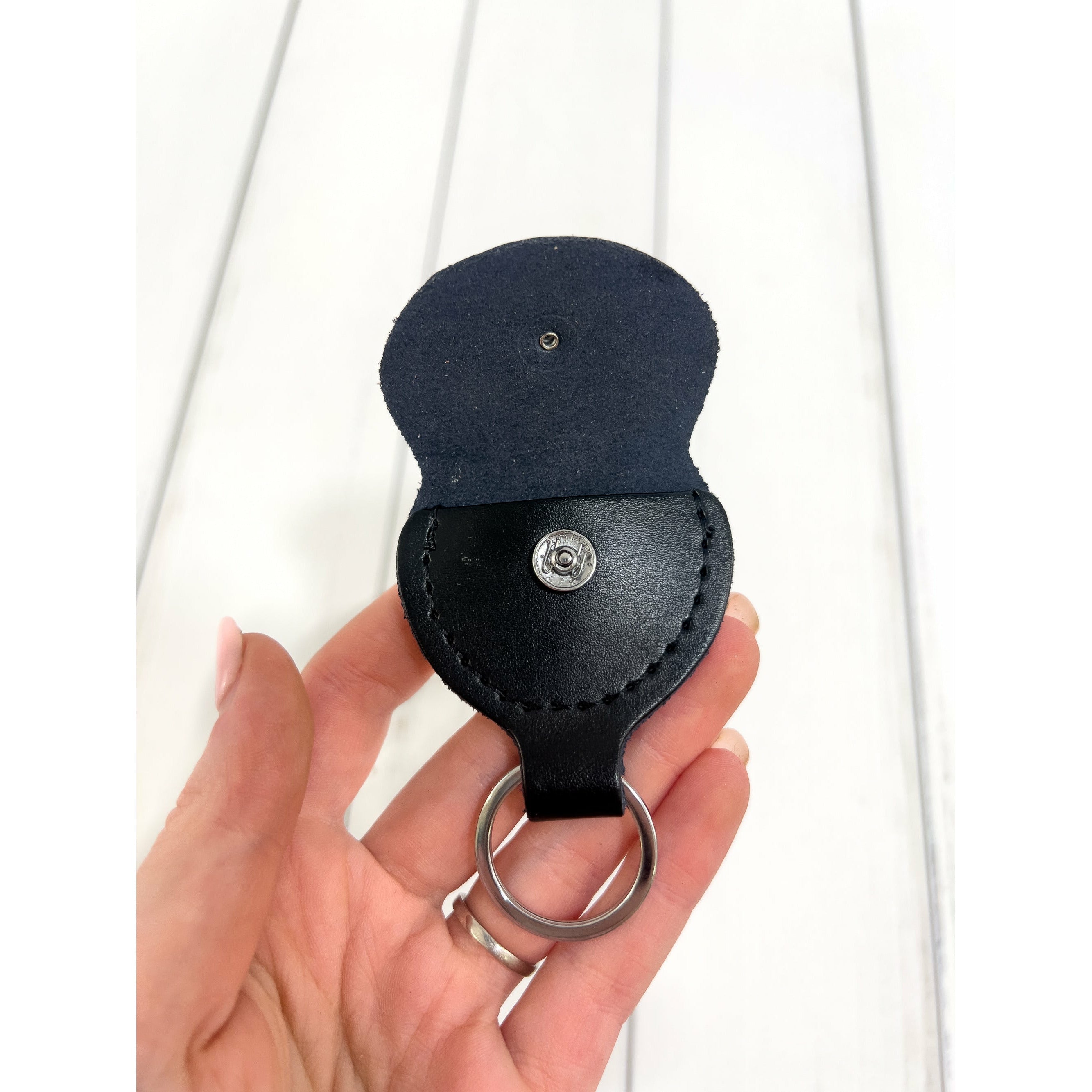 Personalized Guitar Pick Holder Keychain