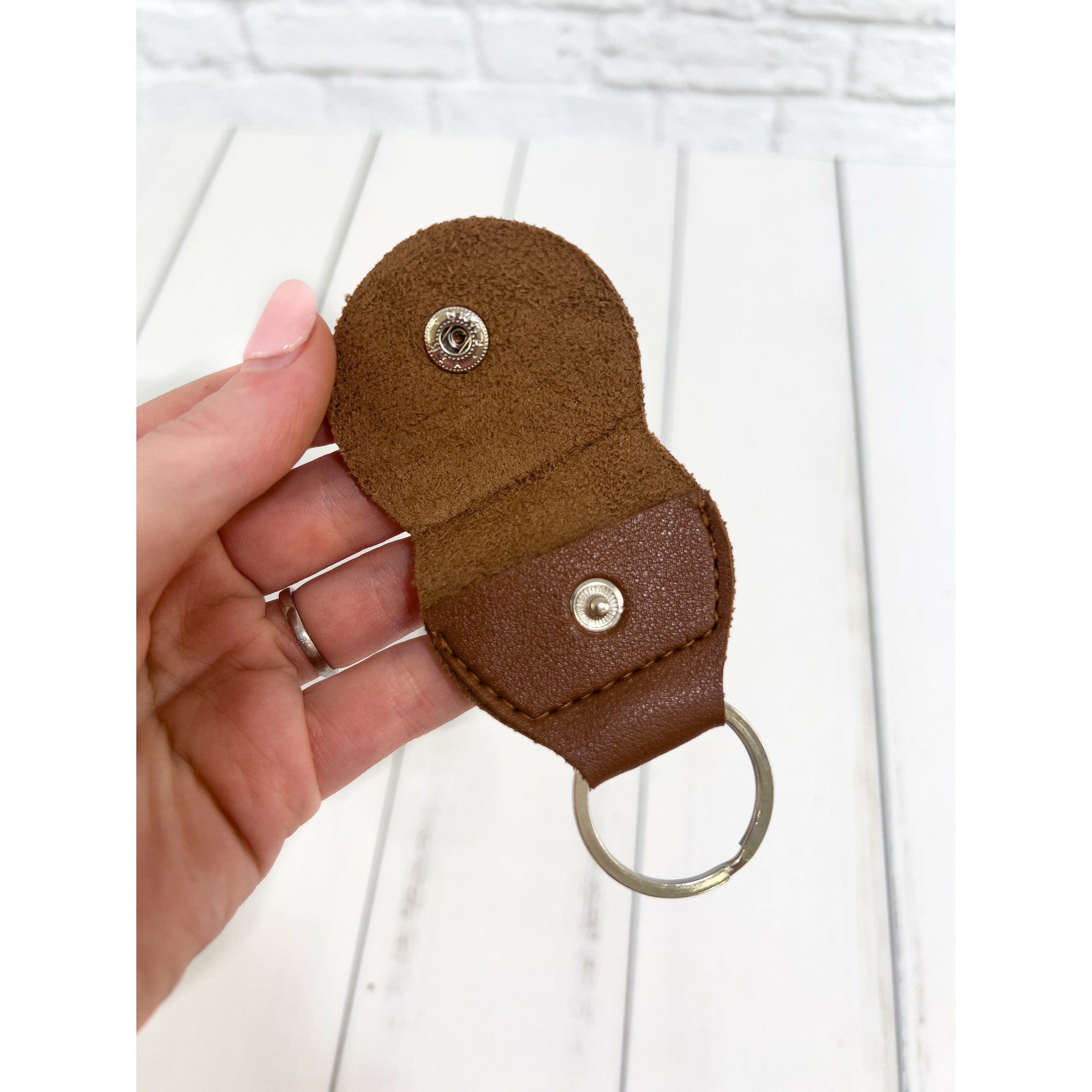 Personalized Guitar Pick Holder Keychain