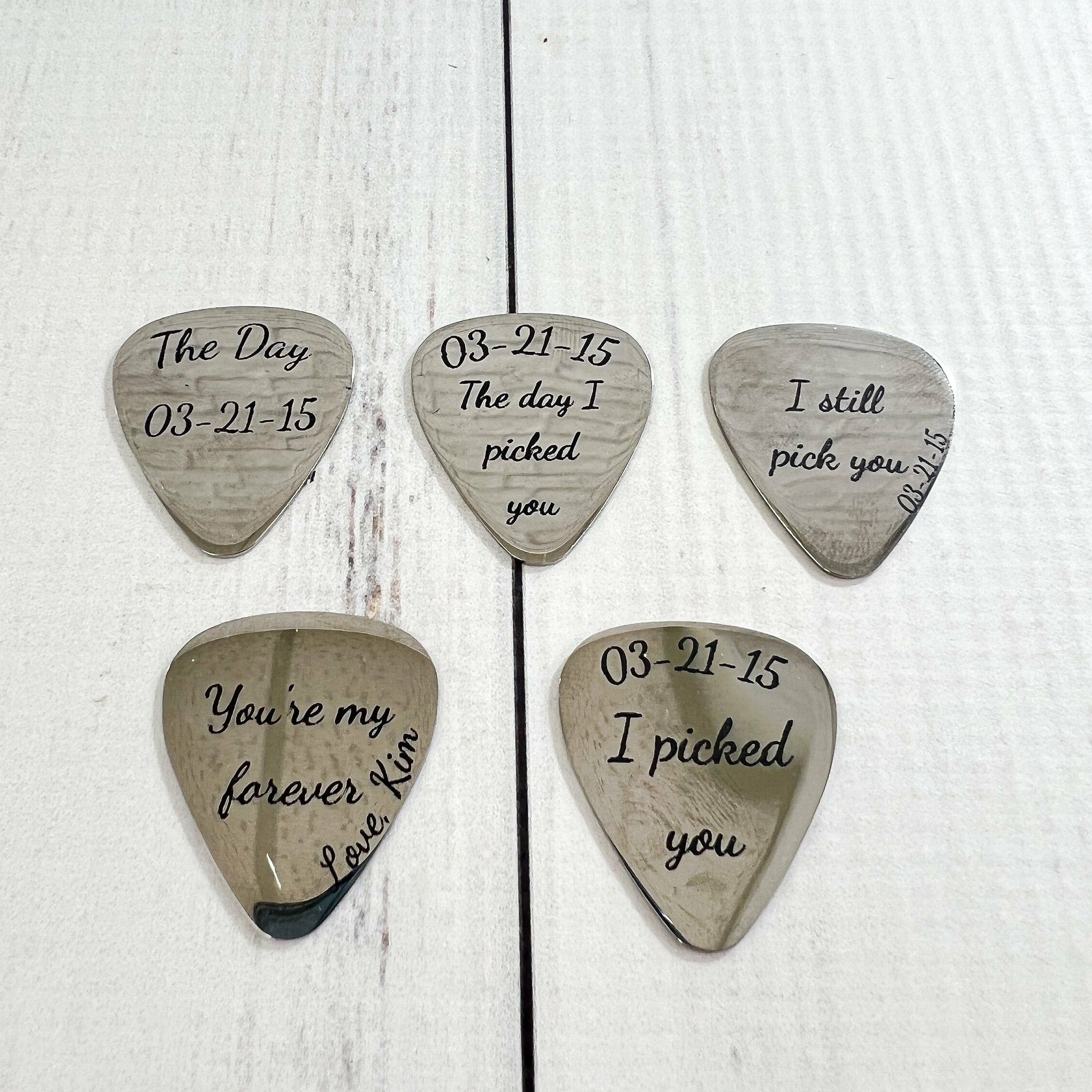 Custom Engraved Metal Guitar Pick