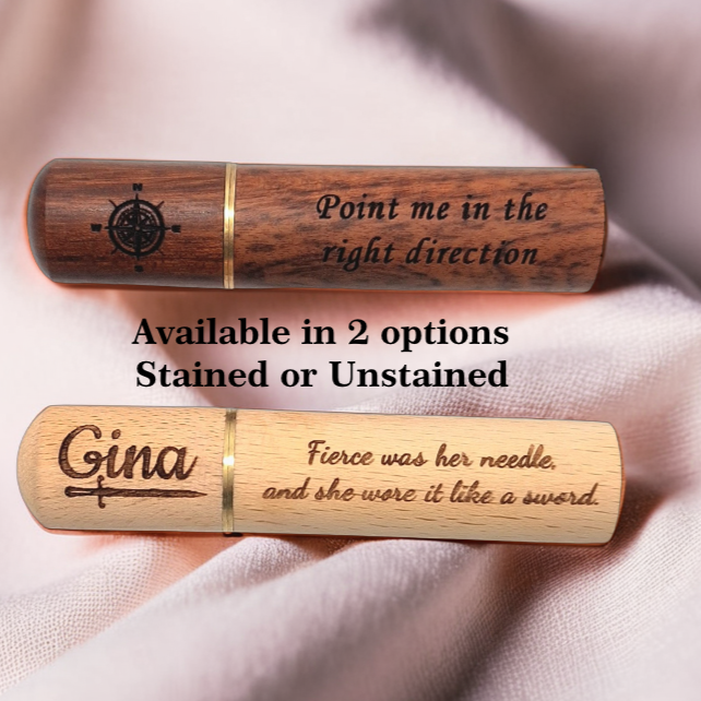 Personalized needle holder gift for sewists and quilters