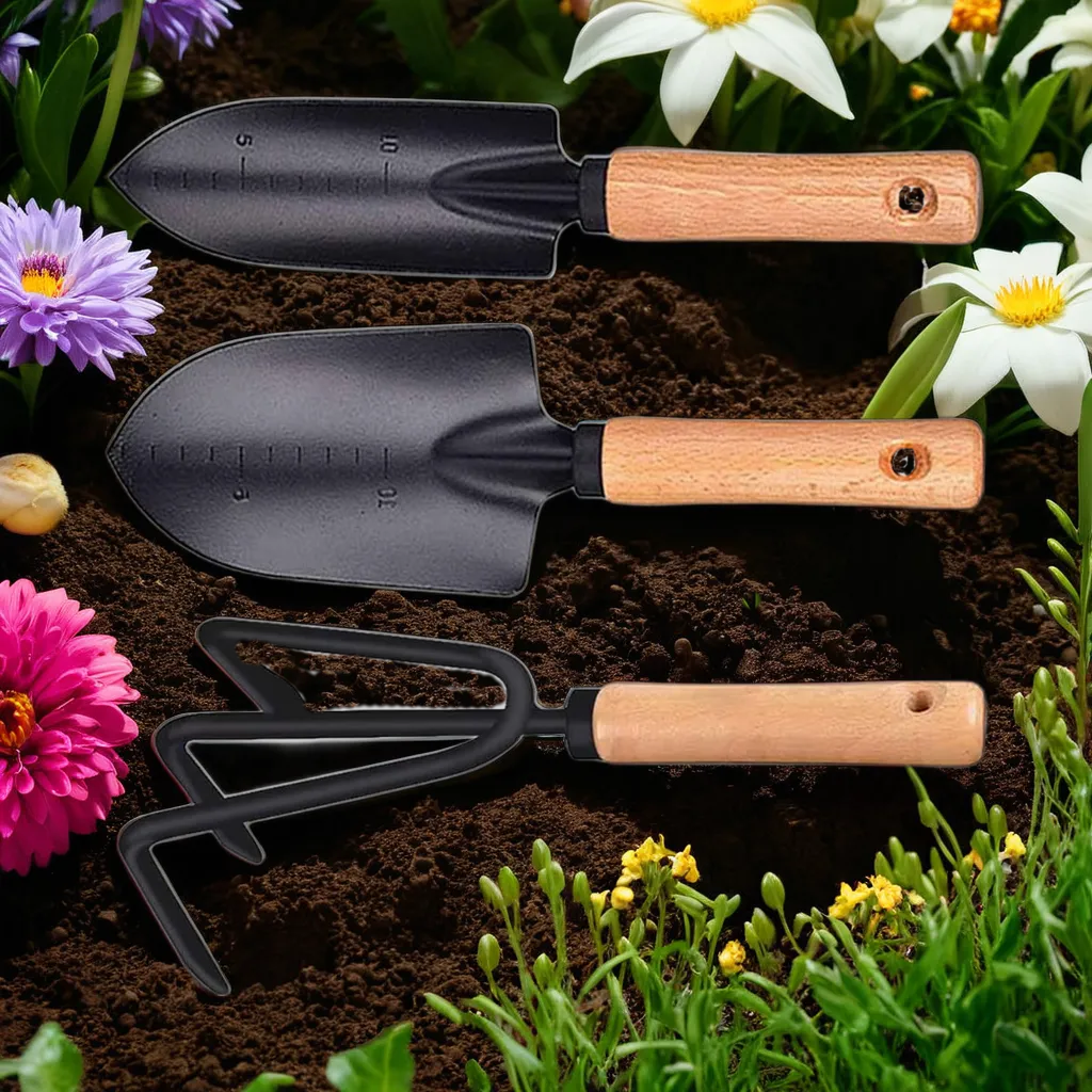 Personalized 3-piece garden tool set