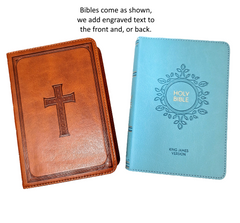 Custom Engraved Leather KJV Bible