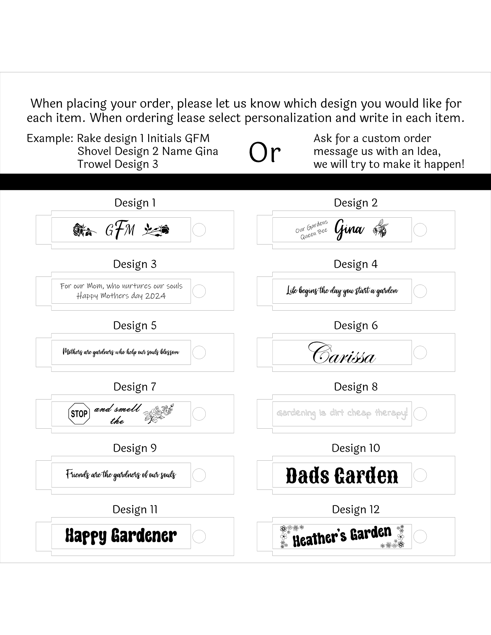 Garden tool design guide
