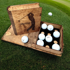 Personalized Golf Ball Box