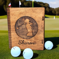 Personalized Golf Ball Box