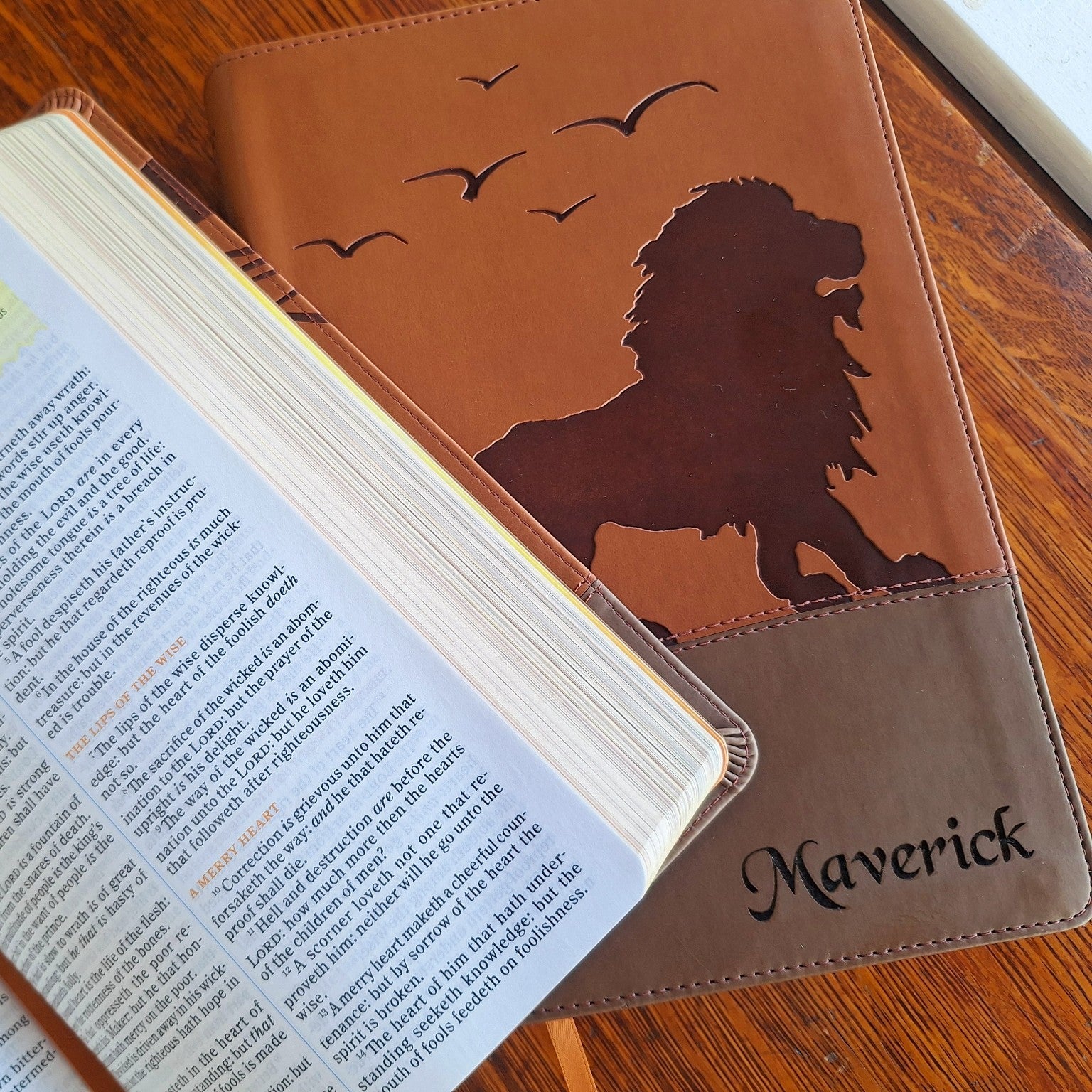 Personalized Kids KJV Bible with custom engraved cover