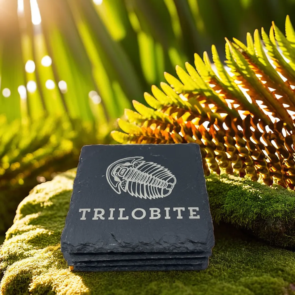Cambrian critter slate coasters gift set
