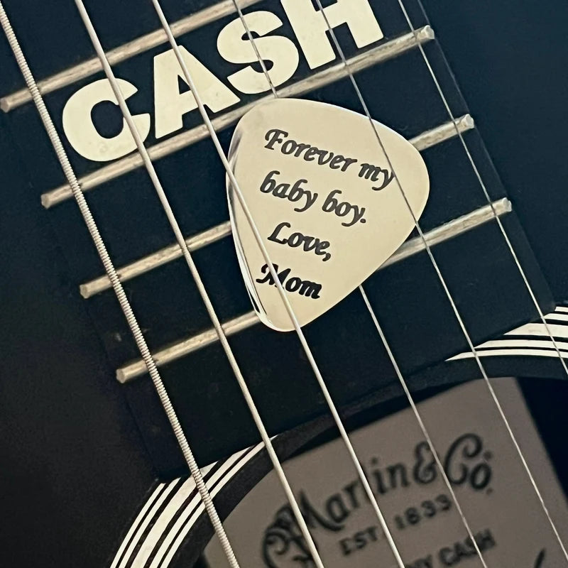 Custom Engraved Metal Guitar Pick