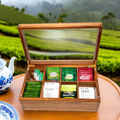 Personalized Acacia Wood Tea Box