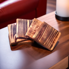 Handmade Reclaimed Wood Coaster Set