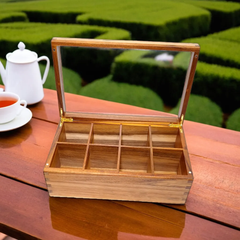 Personalized Acacia Wood Tea Box