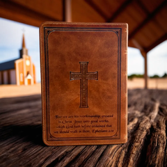 Custom Engraved Leather KJV Bible