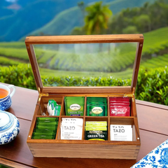 Personalized Acacia Wood Tea Box