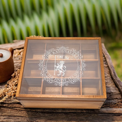 Personalized Acacia Wood Tea Box