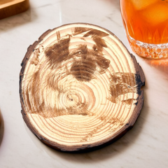 Wood Coasters Engraved W/ Your Custom Photo