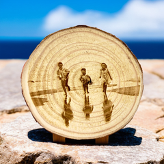 Wood Coasters Engraved W/ Your Custom Photo