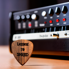 Custom Engraved Wood Guitar Pick