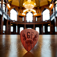 Custom Engraved Wood Guitar Pick