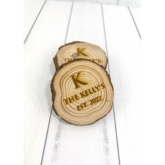 Custom Wood Log Coasters