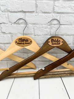 Personalized Wood Hangers for Wedding