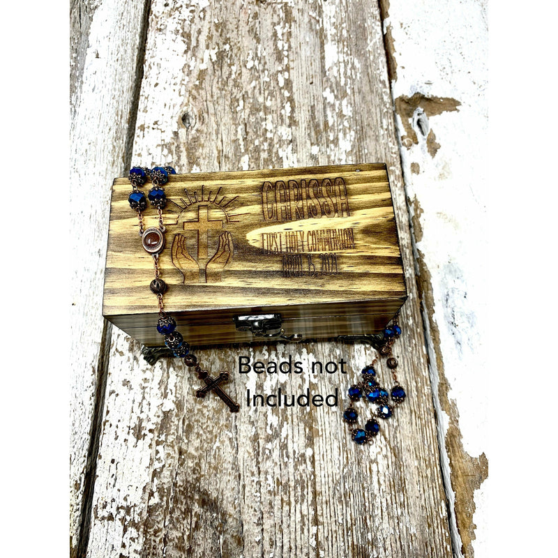 Personalized Handmade Rosary Box