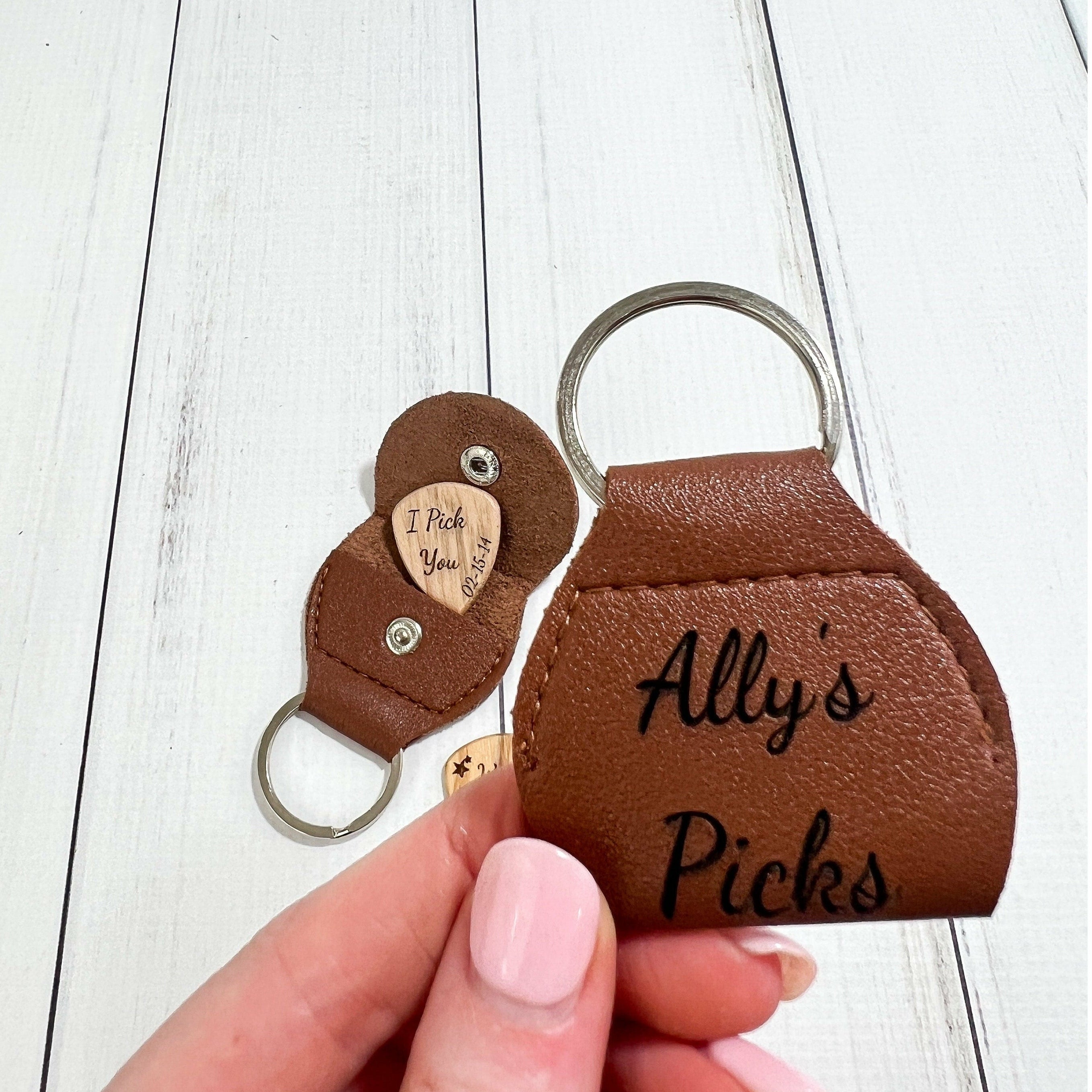 Custom Guitar Pick Holder With Personalized Guitar Pick