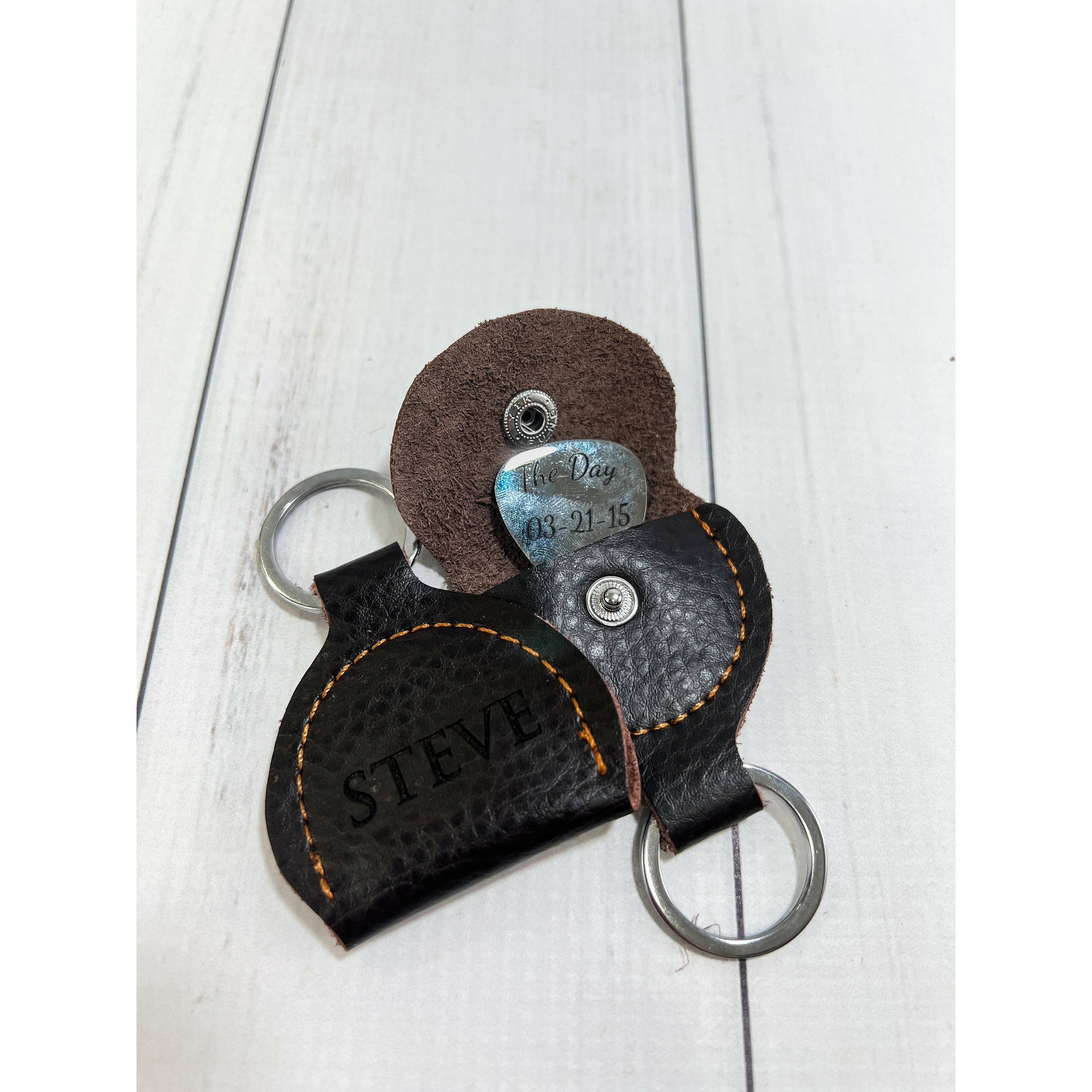 Personalized Metal Guitar Pick With Guitar Pick Holder