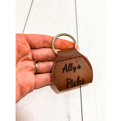 Personalized Guitar Pick Holder Keychain
