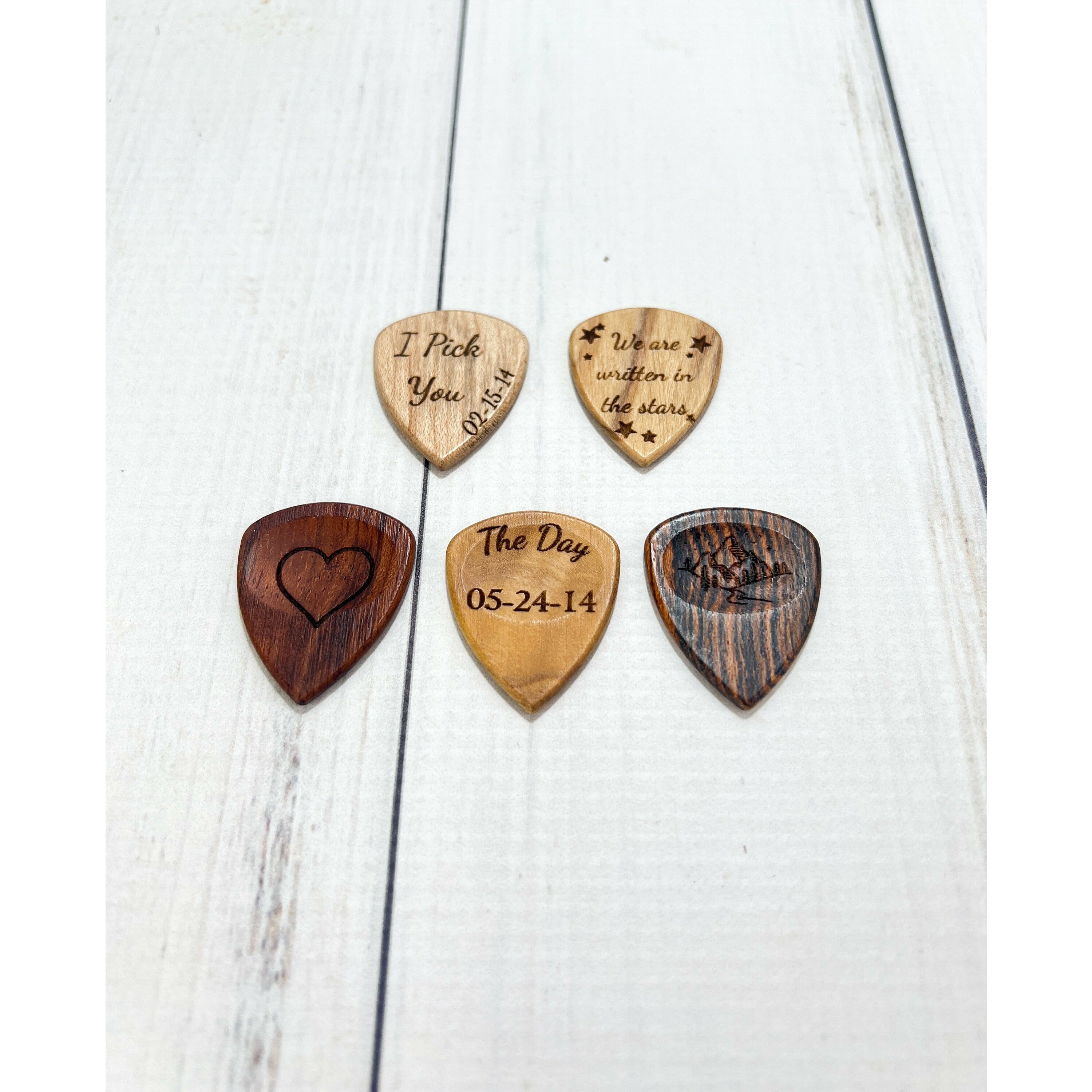 Custom Guitar Pick Holder With Personalized Guitar Pick