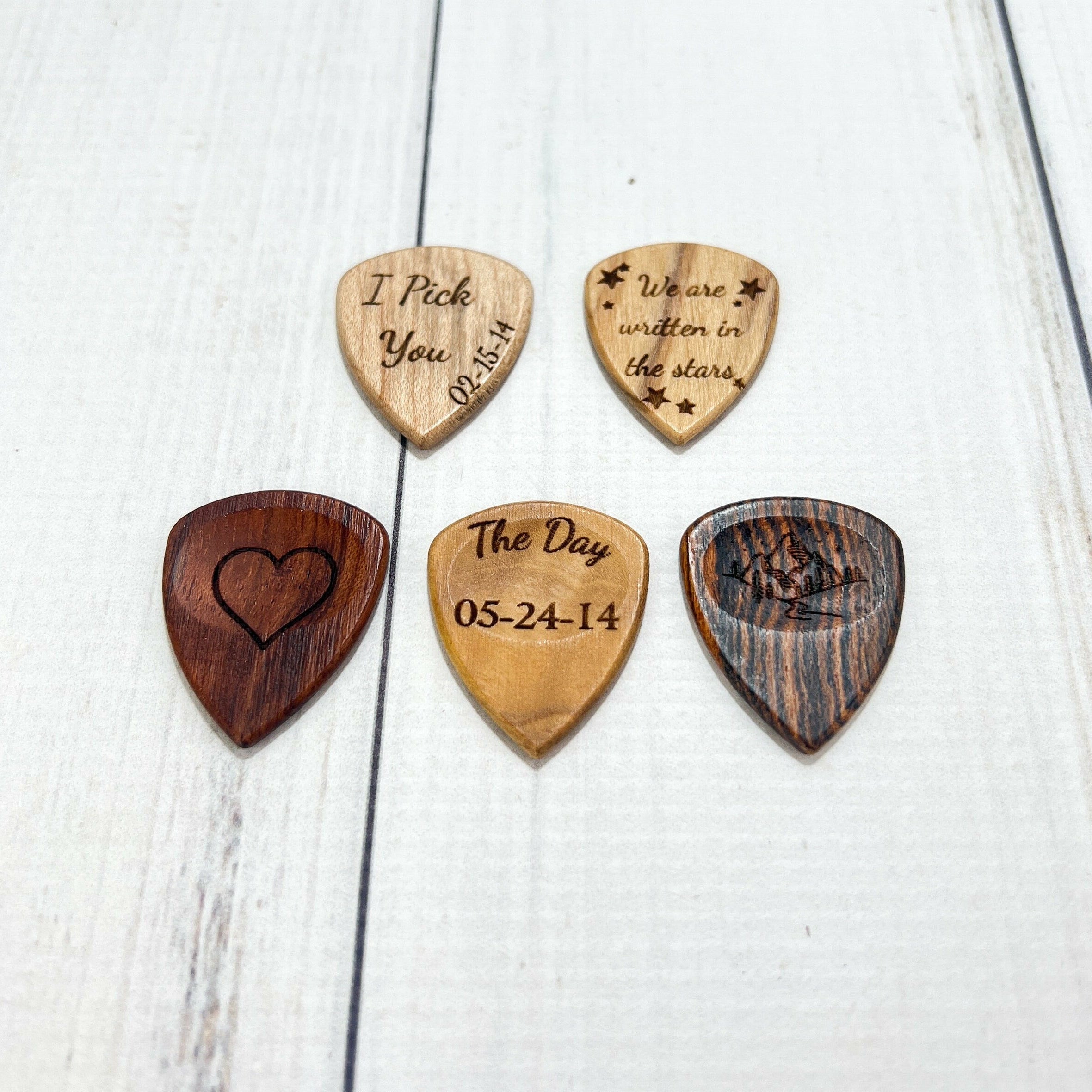 Custom Guitar Pick Holder With Personalized Guitar Pick