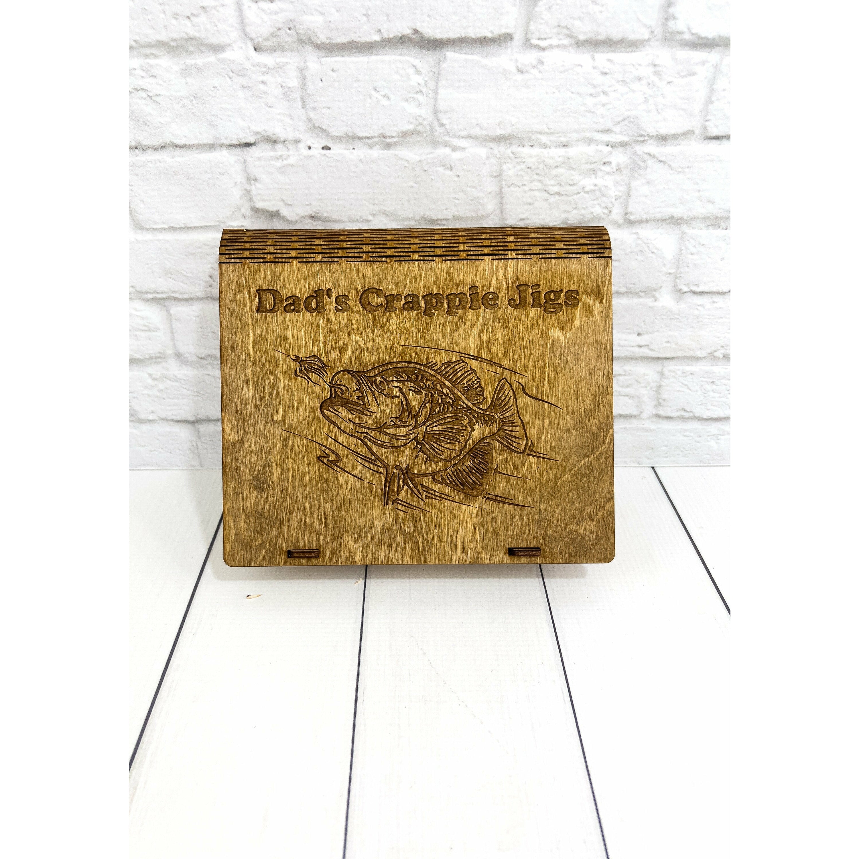Personalized Crappie Jig Tackle Box