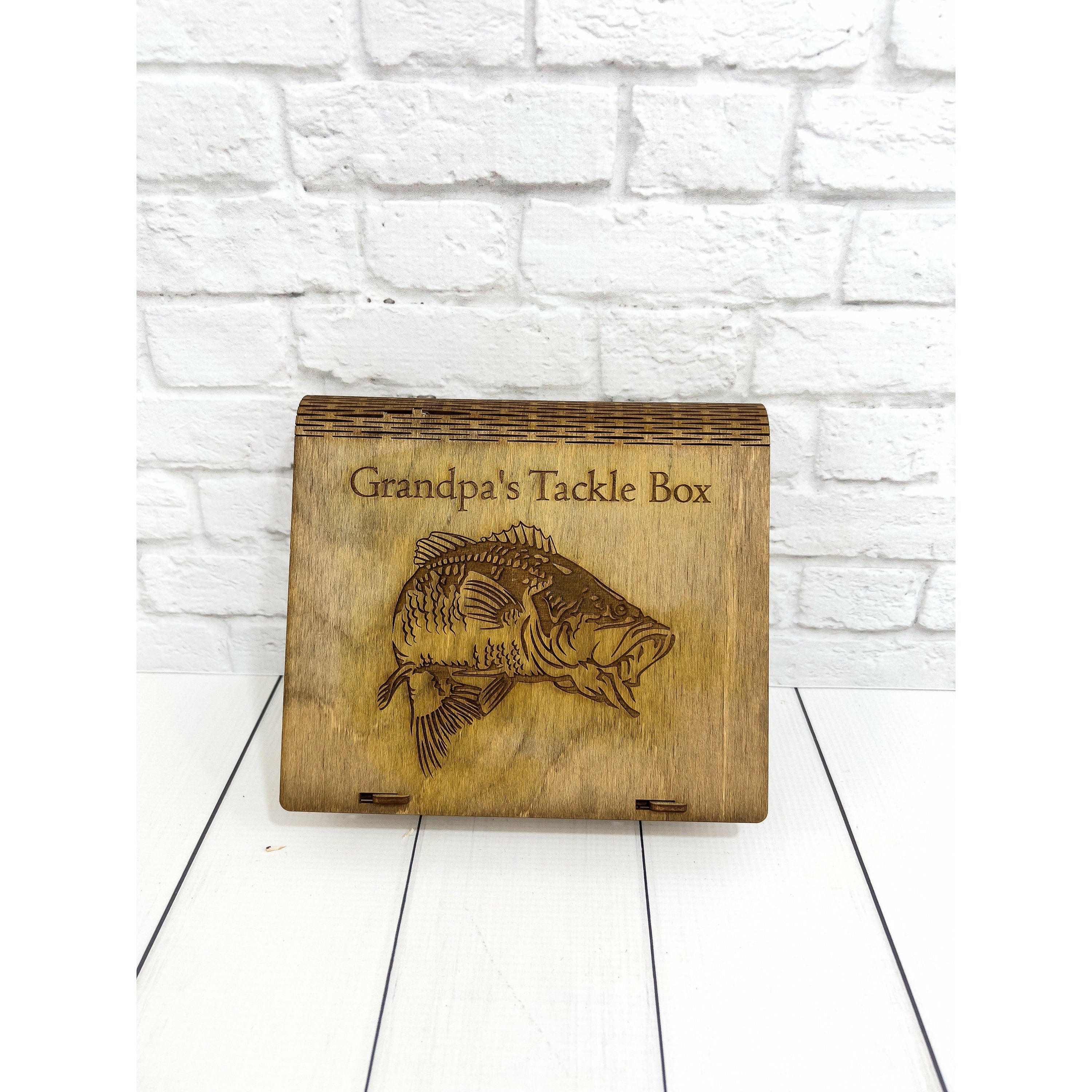Personalized Bass Lure Tackle Box – Engraved Elegance