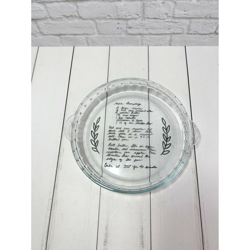 Custom Engraved Pie Plate