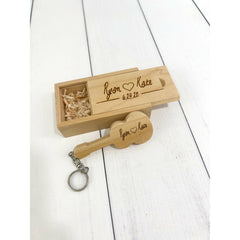 Personalized Wooden Guitar USB With Box