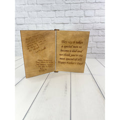 Personalized Wood Father's Day Card