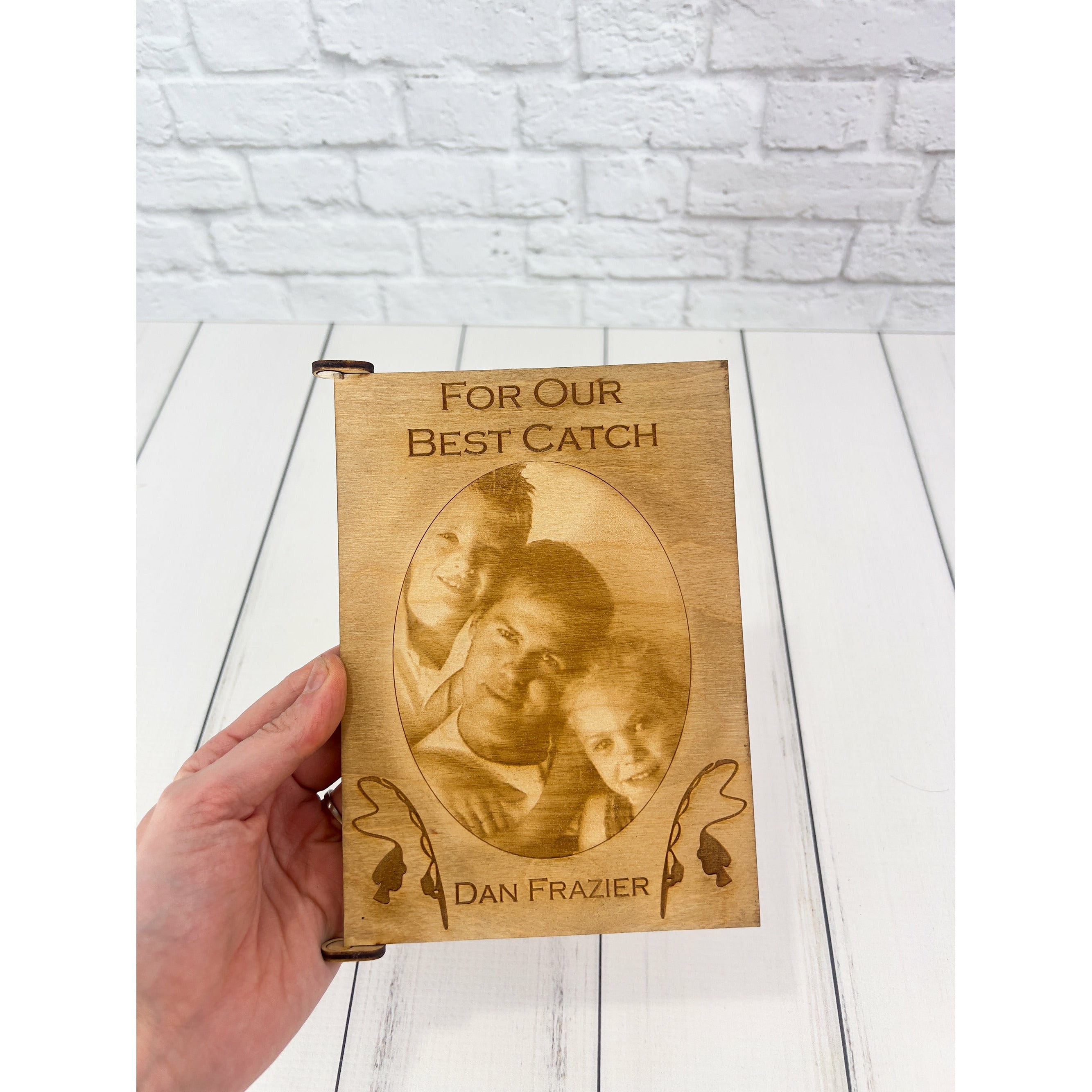 Personalized Wood Father's Day Card